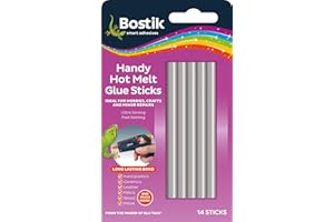 Bostik Handy Hot Melt Glue Sticks Pack of 14 - For Use with Bostik Handy Hot Melt Glue Gun