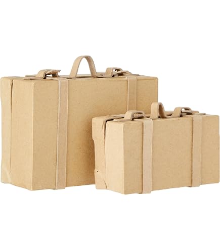 Mini Valise En Papier Carton Décorative - Boîte De Rangement Portative Pour Cadeaux, Mariage Et Décoration