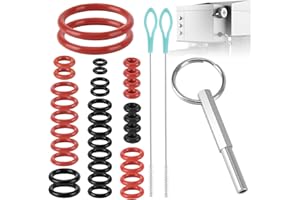 YICENMY Owalna główka z kółkiem na klucze do Jura, 36 sztuk pierścieni uszczelniających, w zestawie szczotki do czyszczenia, w pełni automatyczny ekspres do kawy, część zamienna kompatybilna z Jura/Krups