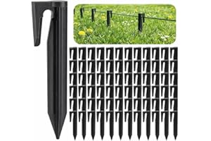 ZEVMI Picchetti per robot tosaerba, 200 pezzi, picchetto, gancio da terra, picchetti da giardino, in plastica, compatibile con robot tosaerba Gardena Worx Bosch