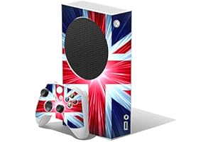 THE STICKER STUDIO LTD Union Jack Custom Vinyl Skins for Xbox Series S, Wrap Decal Cover Stickers for Xbox Series S Console Controller (Union Jack)