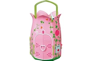 BABY born Storybook Cottage, ausklappbares Puppenhaus Spielhaus für 18 cm große Puppen mit Tisch, Kamin, Liege und Fernrohr, rosa grün, 833803 Zapf Creation