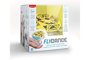 Juegaconmigo FLYDANCE, una Estrella Flotante que evita obstáculos y que haces bailar con tus manos. Mini dron para niños. (Amarillo)