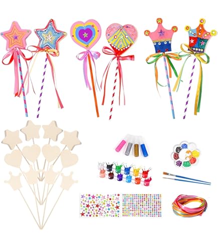 16 Trottole Di Legno Fai Da Te Per Bambini - Kit Creativo Con Pennarelli E Adesivi - Giocattolo Educativo Per Compleanni