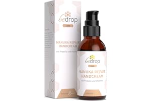 ‎BEDROP bedrop Manuka Repair Handcream feuchtigkeitsspendende Handcreme mit Manuka Honig, Bienenwachs, Propolis & Vitamin A bei trockenen & rissigen Händen anwendbar
