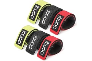 DONQL 6 Pcs Fishing Rod Straps Fishing Rod Belts Ties Stretchy Magic Bait Casting Spinning Rod Straps Holders Fishing Tackle Tie Bag Accessories