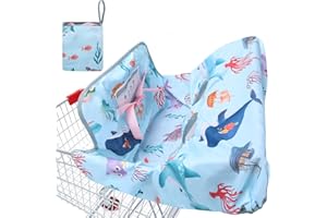 YOOXARMOR Housse de Caddie pour Bébé,Housse Chaise Haute Bébé,Lavable en Machine,Sécurité et Confort,Portabilité