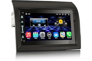 Erisin 7 Zoll 8-Kern 4GB RAM 64GB ROM Android 13 Autoradio mit GPS Navi Für FIAT Ducato Citroen Jumper Peugeot Boxer Bluetooth WiFi Wireless CarPlay DAB+ SWC RDS Android Auto DSP USB Canbus