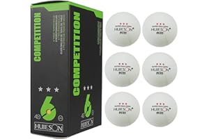 SKRSKR 3 Sterne Tischtennisbälle 6 Stück/Pack Ping Pong Bälle Für Wettkampftraining, Für Tischtennisplatten Im Innen Und Außenbereich, Wettbewerbe, Spiele 40 Mm Durchmesser 2,9 G