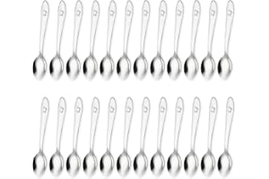 MARVOREM Cucchiaini caffe piccoli 10 cms acciaio inossidabile adatto per casa e ristoranti cucchiaini da caffè piccoli cucchiani caffe piccoli cucchiaini cappuccino bar (24 Pezzi)