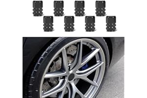 deemars 8 Pack Tapas de Válvula para Llantas de Coche, Tapas de Válvula de Rueda de Coche Impermeables, Tapones de Válvula de Plástico con Sello de Goma Universal para Camión Motocicleta (Gris)