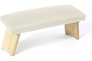 ‎LOTUSCRAFTS Lotuscrafts Meditation Bench Foldable Dharma with Padded Seat - Made in Europe - Wooden Yoga Stool - Knee-Seat Meditation Bench for Deep Meditation