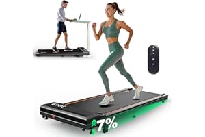 ORISYN Walking Pad Laufband für Zuhause Laufbänder mit 7% Steigung, 2.25HP Motor,1-6 km/h o.1-12km/h Geschwindigkeit, 7-lagige Lauffläche, Keine Aufbau