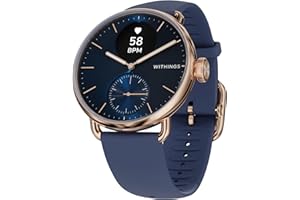 Withings ScanWatch 2 – inteligentny zegarek zdrowotny dla kobiet i mężczyzn, EKG, SpO2, temperatura, monitor snu, zdrowie oddechowe, wodoodporny, bateria 35 dni, Android i iOS
