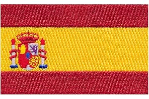 HEGIBAER 0678 A Sew-On / Iron-On Patch Spain Flag Spain Barcelona 40 x 25 mm