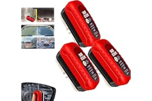 ZANWANXIN Automotive Oil Film Cleaning Brush, Anti-Rain Fog Cleaning Glass Brush, Car Glass Oil Film Remover, Improves Clarity and Visibility Suitable for all cars (3pcs)