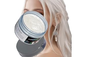 RUIBAVYA Cire Colorante Temporaire Cheveux Naturel Cire Colorante Cheveux CrèMe De Coiffure Temporaire Pour Les FêTes, Les Jeux De RôLe, Halloween Diy Cire Cheveux（Blanc pur ）