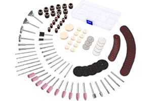GOXAWEE 141 Pezzi Accessori Multifunzione per Utensili Rotanti, Set di Accessori per Utensile Multifunzione, per Intagliare, Tagliare, Incidere, Lucidare, Fresare, Levigare, Smerigliare e Pulire