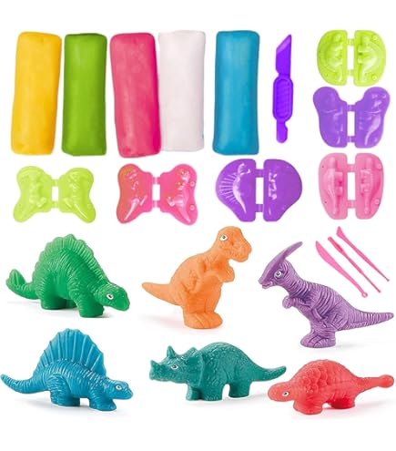 Dinosaurio Plastilina Kit De Plastilina Dinosaurios 15 Piezas