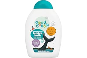 Good Bubble The Snail & The Whale Bubble Bath with Lotus Flower & Sea Minerals - 400ml Baby Bubble Bath for Sensitive & Eczema-Prone Skin - Vegan-Friendly for Toddlers