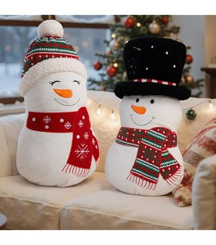 Oreiller En Forme De Flocon De Neige De 40,6 X 40,6 Cm