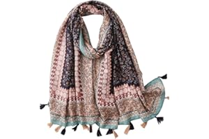 FAIRYGATE Scarves Fashion Ladies Print Long Scarves Floral Neck Scarf Shawl Wrap a Gift Ideas for Women Lady