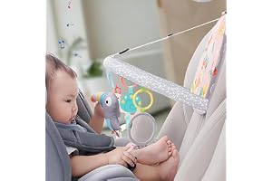 CXAFQ Baby lugnande hänge, Baby säkerhetssäte, resebil hänge leksak, justerbar stativ, kuddar finns på båda sidor, bil aktivi