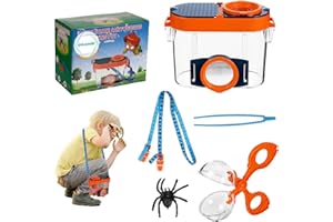 iplusmile Boîte de visionneuse d'insectes – Boîte Loupe à Insecte Cage d'observation de coléoptères - Nature Attrape Insectes Outil éducatif d'exploration pour Enfants, garçons et filles