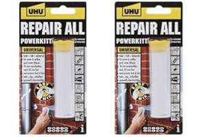 POWERHAUS24 2 x UHU Repair All PowerKit de 2 componentes pegamento 60 g