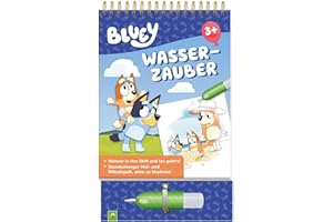 Bluey Wasserzauber: Einfach mit Wasser malen!: Mal- und Rätselbuch mit Wassertankstift für Kinder ab 3 Jahren