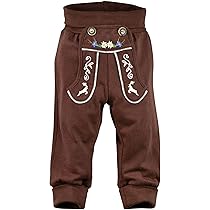 Bondi Trachten Laufhose Braun Für Jungs - Bequeme Kinderhose Aus 100% Baumwolle