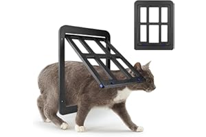 COLEXY Hundeklappe Katzenklappe Haustierklappe Fiegengitter Magnetverschluss mit für Fliegengittertür Fenster,Katzenklappe Fliegengittertür Einfache Installation für Katzen/Hunde, 25 cm x 31,5 cm