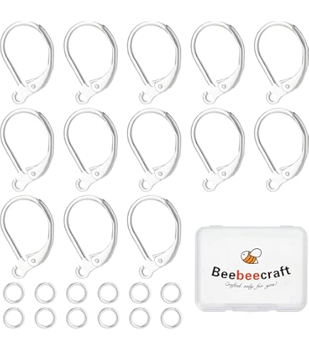 10 Stück Ösenstifte 50mm 925 Sterling Silber - Kettelstifte Für Schmuckherstellung