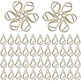 TERRIFI Metal PaperClips, Gold Waterdrop Shaped Paper clips, Elegant Office Supplies for Books, Photos, Posters, Notes, Memos, 150 Count, 15 x 25 mm