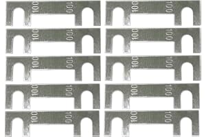 Aerzetix - 10 Fusibili - 100A - a Linguetta, Lama - per Portafusibili corrente Forte - C42200