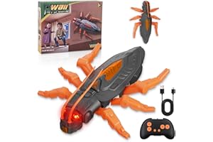 ZOELELE Camaleonte Telecomandato, Giochi che Si Arrampica su Pareti e Soffitti, con Occhi LED Luminosi, Movimenti Realistici, facile da controllare, Giocattolo per Bambini e Bambine, 4+ Anni (scarafaggio)