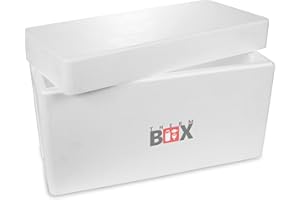 ‎THERM BOX THERM-BOX Styroporbox 83W Innen: 70x29x39cm Wand: 2,5cm Volumen: 83L Isolierbox Kühlbox Warmhaltebox Wiederverwendbar