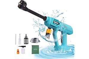 ANUPTTA Akku-Hochdruckreiniger, Ersetzen für Makita 18V Akku BL180, Sechs Zubehör，6 In 1 Düse zum Waschen von Fahrrad, Garden und Flächenreiniger(nur Werkzeug, Kein Akku, Kein Ladegerät)