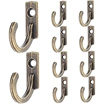 LABRIMP Unsichtbare Haken 2er Set - Faltbare Wandhaken Aus Aluminium Gold