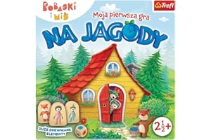 Trefl Na Jagody Moja Pierwsza Gra Planszowa z Bohaterami Bajki Rodzina Treflików dla Dzieci Powyżej 2,5 lat