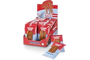 ‎HUOBER Huober Bio Sticks, kleine Salzstangen im Portionsbeutel, 30 Packungen x 40g, 1.2 kg (30 x 40 g)