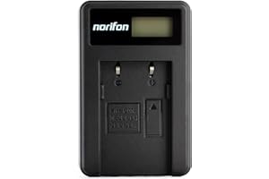 NORIFON NB-2L LCD USB Caricatore per Canon EOS 350D 400D Optura 30 40 50 500 PowerShot G7 G9 S40 S45 S50 S60 S70 S80 ZR100 ZR200 ZR500 ZR800 ZR830 ZR900 ZR960 MV800 MV830i MV960 Fotocamera e Altro