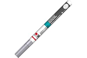 Marabu metallici a punta molto fine "Brilliant Painter, VE = 1, colore: argento