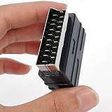 Adaptateur convertisseur A/V RGB prise péritel mâle vers 3 RCA femelle pour TV, DVD, magnétoscopes