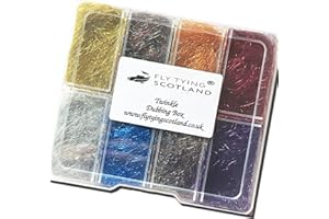 Fly Tying Scotland 1 Box 8 Colours Twinkle Dubbing Fly Tying Materials Designed to Tie Perfect Fly Tying Flies