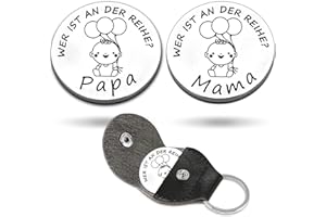 KIYOYI Taufgeschenk Junge und Mädchen,Geschenke zur Geburt,Schutzengel Entscheidungsmünze,Geschenke für werdende väter und mütter,Werfen Sie eine Münze, um eine Entscheidung zu treffen (Engel-4)