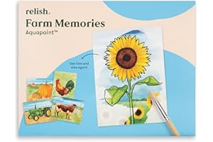 Relish ‘Farm Memories’ Aquapaint (Peinture à l’Eau Réutilisable) : Jeux Adaptés aux Seniors Atteints de Démence ou d’Alzheimer