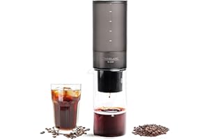 Dreiklang - be smart® Cold Brew Drip Coffee Maker – Moderno design sottile, caffettiera per caffè preparato a freddo, precisa, delicata e veloce estrazione a freddo a immersione, 400 ml