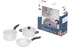 Theo Klein 9435 3-elementowy zestaw z garnkiem | Wysokiej jakości sprzęt do gotowania i akcesoria kuchenne dla dzieci I Zabawki dla dzieci od 3. roku życia