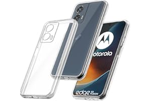 Oprimio Krystalicznie przezroczyste etui do Motorola Moto Edge 50 Fusion [silikonowe etui] [% 100 przezroczyste] [niemiecki materiał] ultra cienkie przezroczyste etui na telefon komórkowy do Motorola